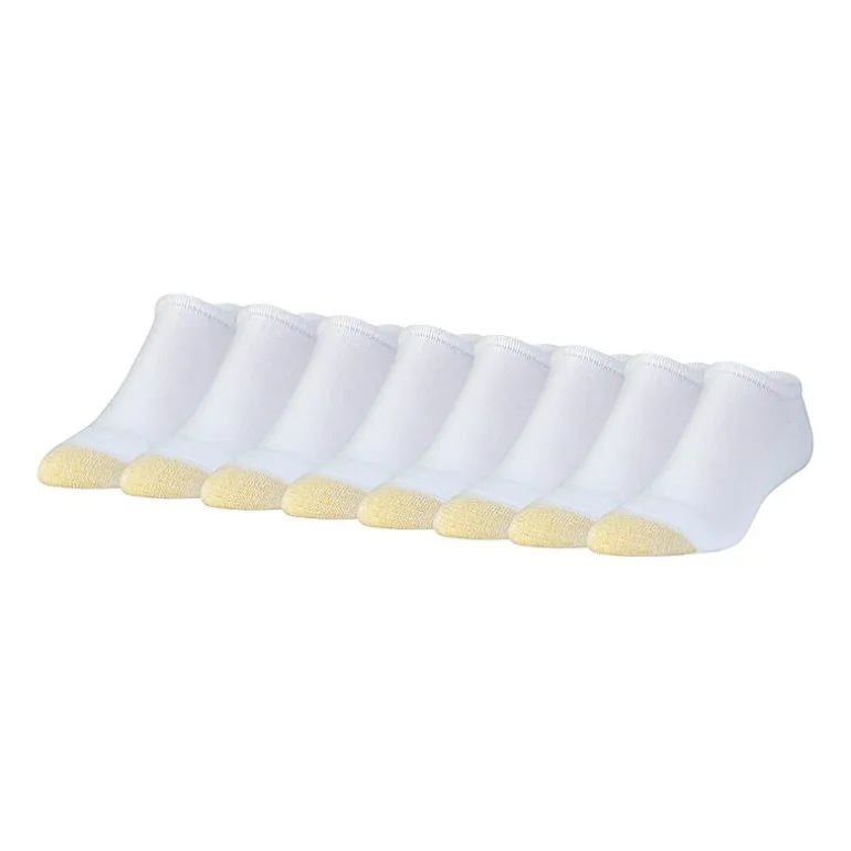 Gold Toe Athletic Sport Bonus Pack Mens Multi-Pack 8 Pair No Show Socks
