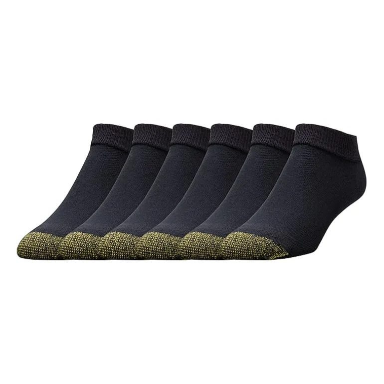 Gold Toe Athletic Sport Mens Breathable Multi-Pack 6 Pair Low Cut Socks