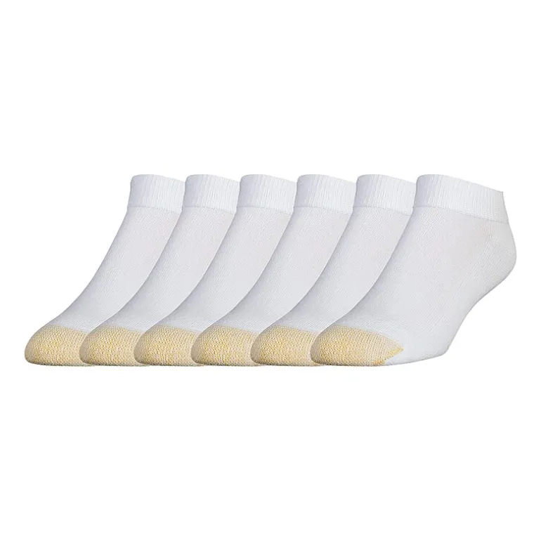 Gold Toe Athletic Sport Mens Breathable Multi-Pack 6 Pair Low Cut Socks