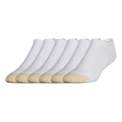 Gold Toe Athletic Sport Mens Multi-Pack 6 Pair Big and Tall No Show Socks