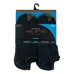 Gold Toe Athletic Sport Mens Multi-Pack 6 Pair Big and Tall No Show Socks