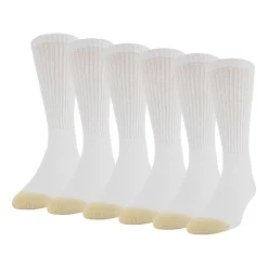 Gold Toe Athletic Sport Mens 6 Pair Crew Socks