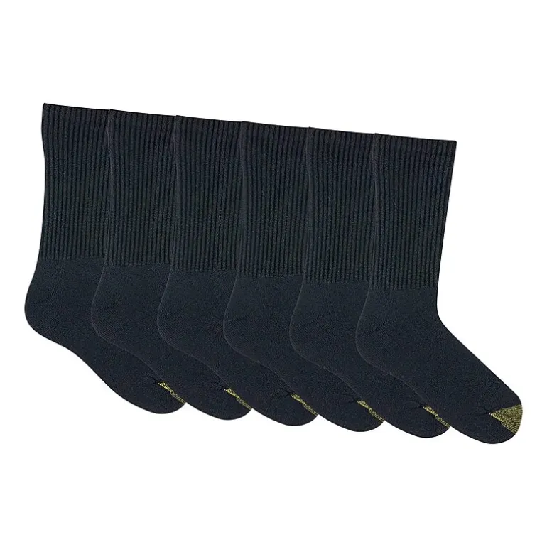 Gold Toe Athletic Sport Mens 6 Pair Big and Tall Crew Socks