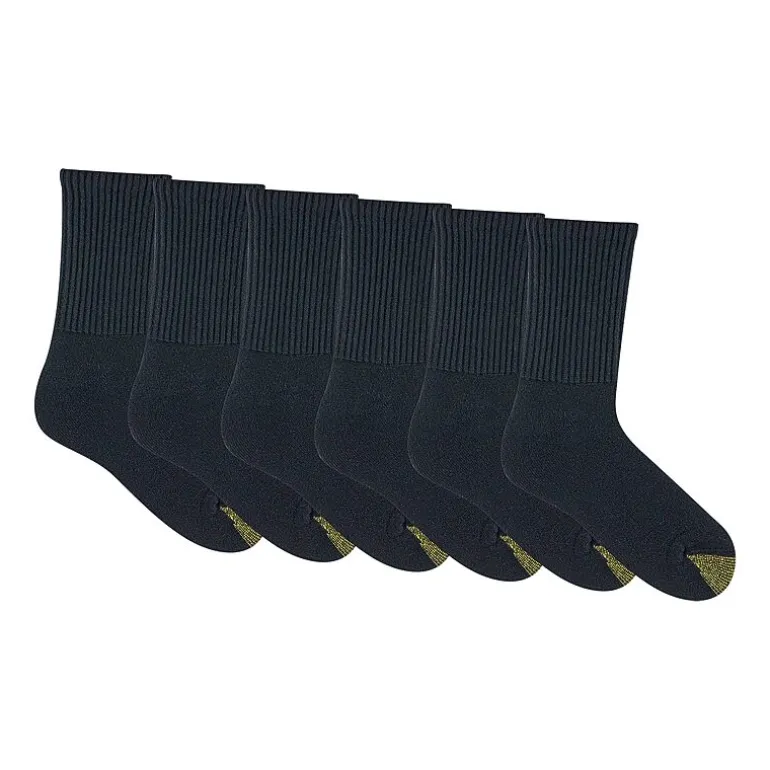 Gold Toe Athletic Sport Short Mens 6 Pair Crew Socks