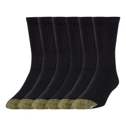 Gold Toe Athletic Sport Short Mens 6 Pair Crew Socks