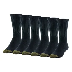 Gold Toe Athletic Sport Short Mens 6 Pair Crew Socks
