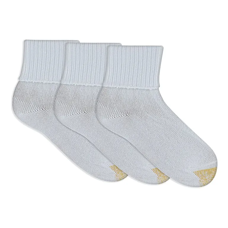 Gold Toe Bermuda Womens 3 Pair Turncuff Socks