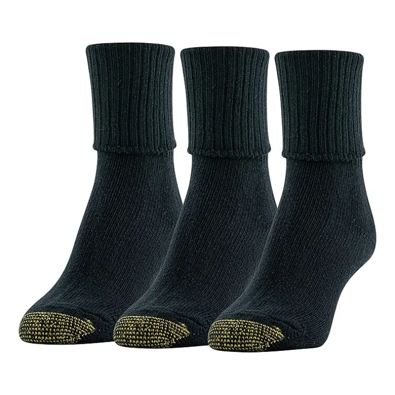Gold Toe Bermuda Womens 3 Pair Turncuff Socks