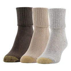 Gold Toe Bermuda Womens 3 Pair Turncuff Socks