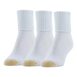 Gold Toe Bermuda Womens 3 Pair Turncuff Socks