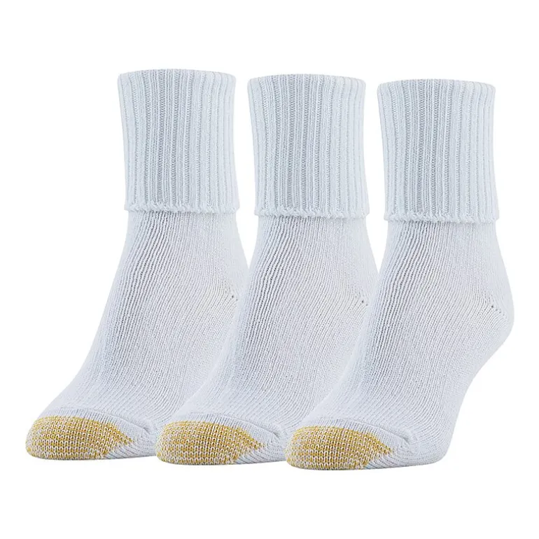 Gold Toe Bermuda Womens 3 Pair Turncuff Socks