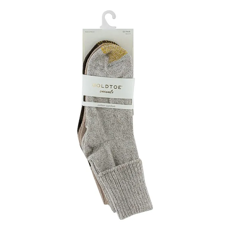 Gold Toe Bermuda Womens 3 Pair Turncuff Socks