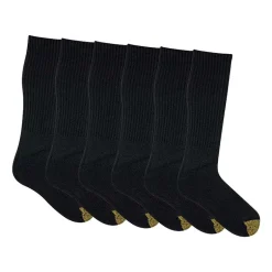 Gold Toe Harrington Mens 6 Pair Crew Socks
