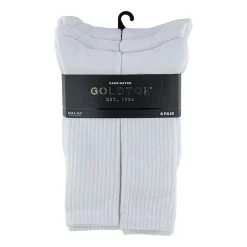 Gold Toe Harrington Mens 6 Pair Crew Socks