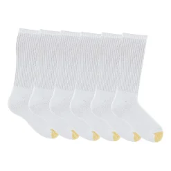 Gold Toe Harrington Mens 6 Pair Big and Tall Crew Socks