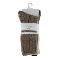 Gold Toe Ribbed Womens 6 Pair Crew Socks