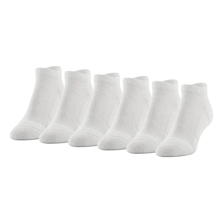Gold Toe Sport Cushion Womens Multi-Pack 6 Pair No Show Socks