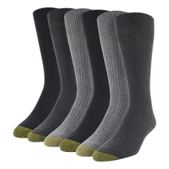 Gold Toe Stanton Mens 6 Pair Crew Socks
