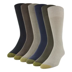 Gold Toe Stanton Mens 6 Pair Crew Socks