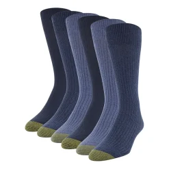 Gold Toe Stanton Mens 6 Pair Crew Socks