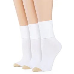 Gold Toe Ultra Soft Womens Multi-Pack 3 Pair Turncuff Socks