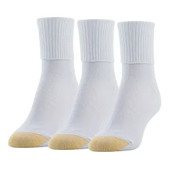 Gold Toe Ultra Soft Womens Multi-Pack 3 Pair Turncuff Socks