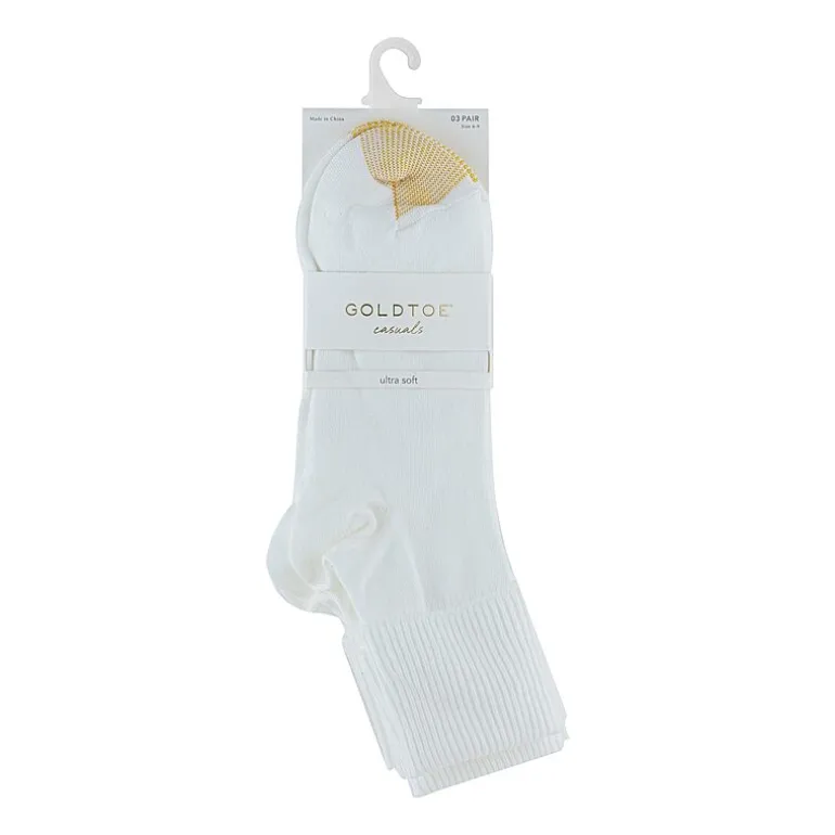 Gold Toe Ultra Soft Womens Multi-Pack 3 Pair Turncuff Socks