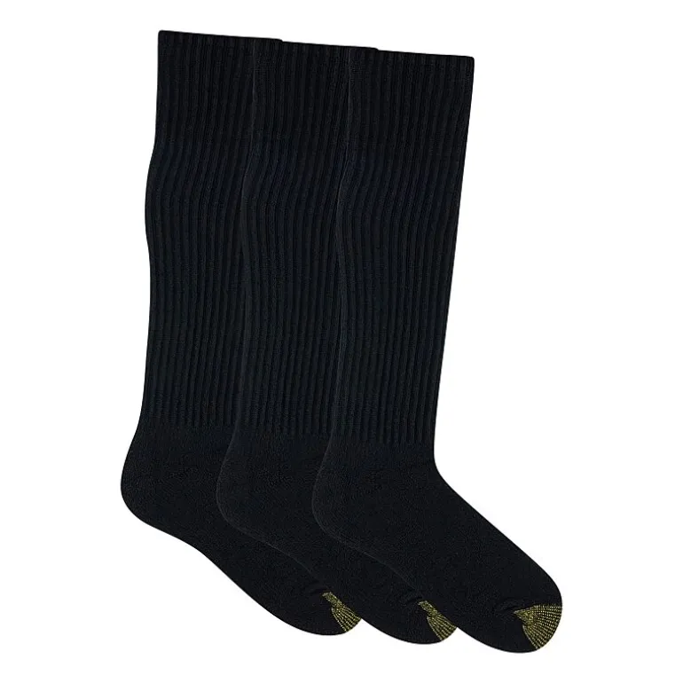 Gold Toe Ultra Tec Mens Breathable Multi-Pack 3 Pair Over the Calf Socks