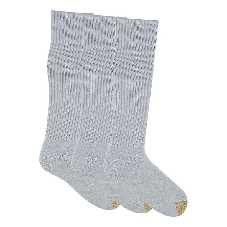 Gold Toe Ultra Tec Mens Breathable Multi-Pack 3 Pair Over the Calf Socks