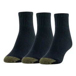Gold Toe Ultra Tec Womens Multi-Pack 3 Pair Quarter Ankle Socks