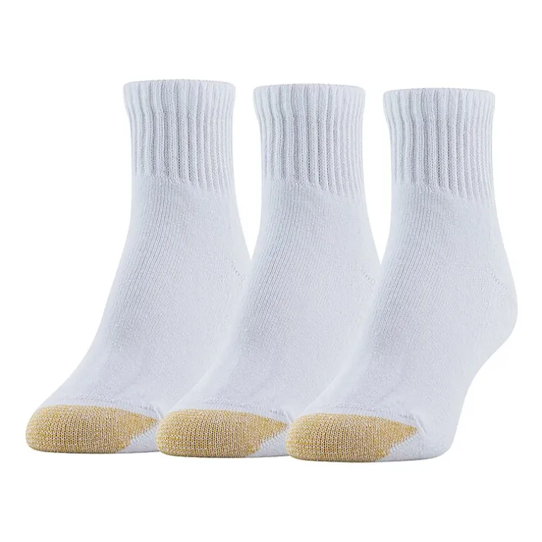 Gold Toe Ultra Tec Womens Multi-Pack 3 Pair Quarter Ankle Socks