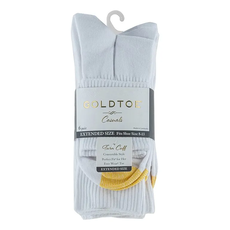 Gold Toe Womens 6 Pair Turncuff Socks