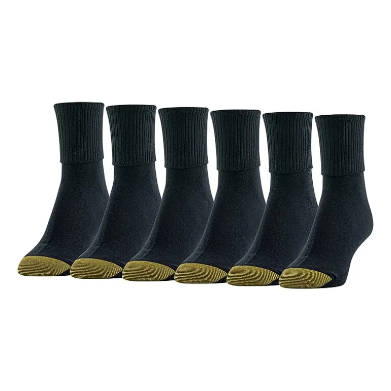 Gold Toe Womens 6 Pair Turncuff Socks