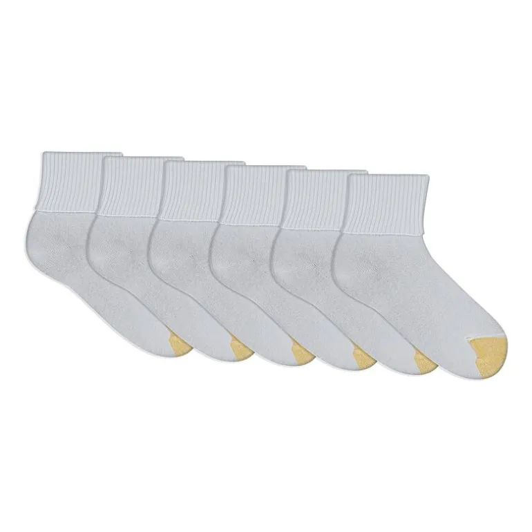 Gold Toe Womens 6 Pair Turncuff Socks