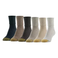 Gold Toe Womens 6 Pair Turncuff Socks