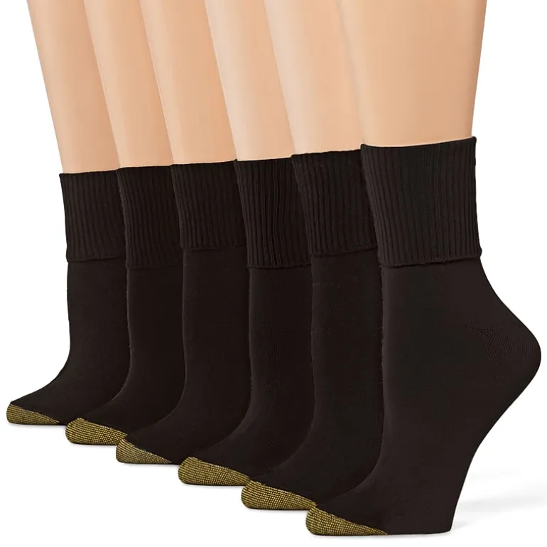 Gold Toe Womens 6 Pair Turncuff Socks