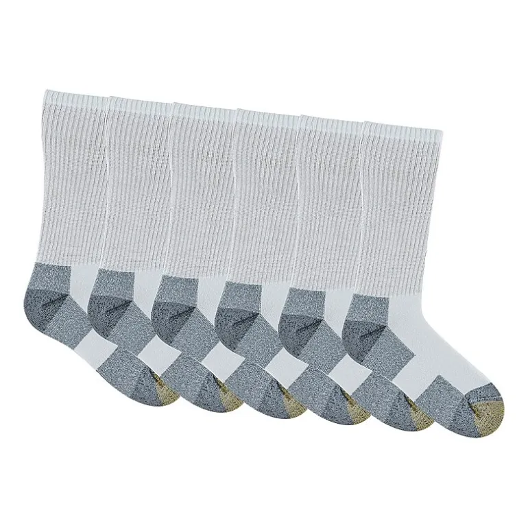 Gold Toe Work Mens 6 Pair Crew Socks