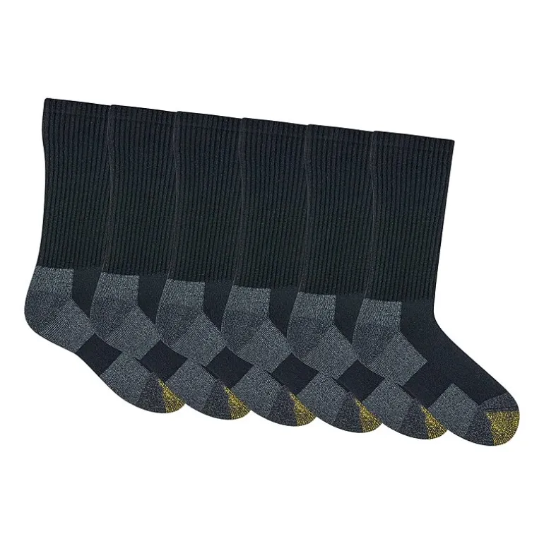 Gold Toe Work Mens 6 Pair Crew Socks