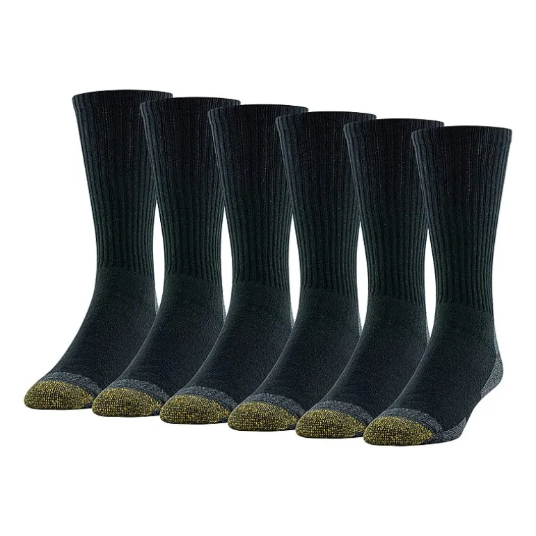 Gold Toe Work Mens 6 Pair Crew Socks