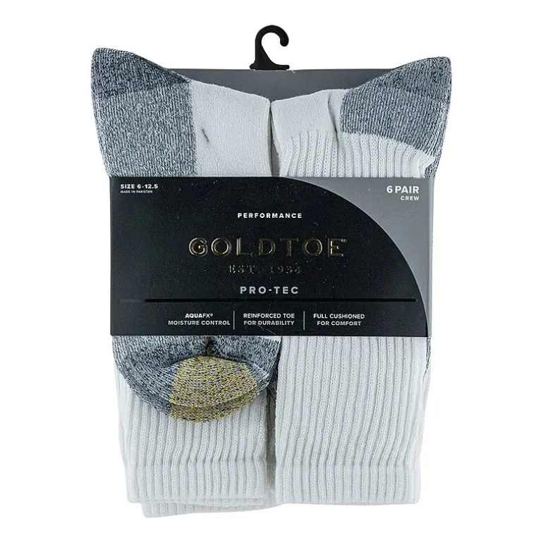 Gold Toe Work Mens 6 Pair Crew Socks