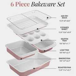 Gotham Steel Nonstick Stackable 6-pc. Bakeware Set