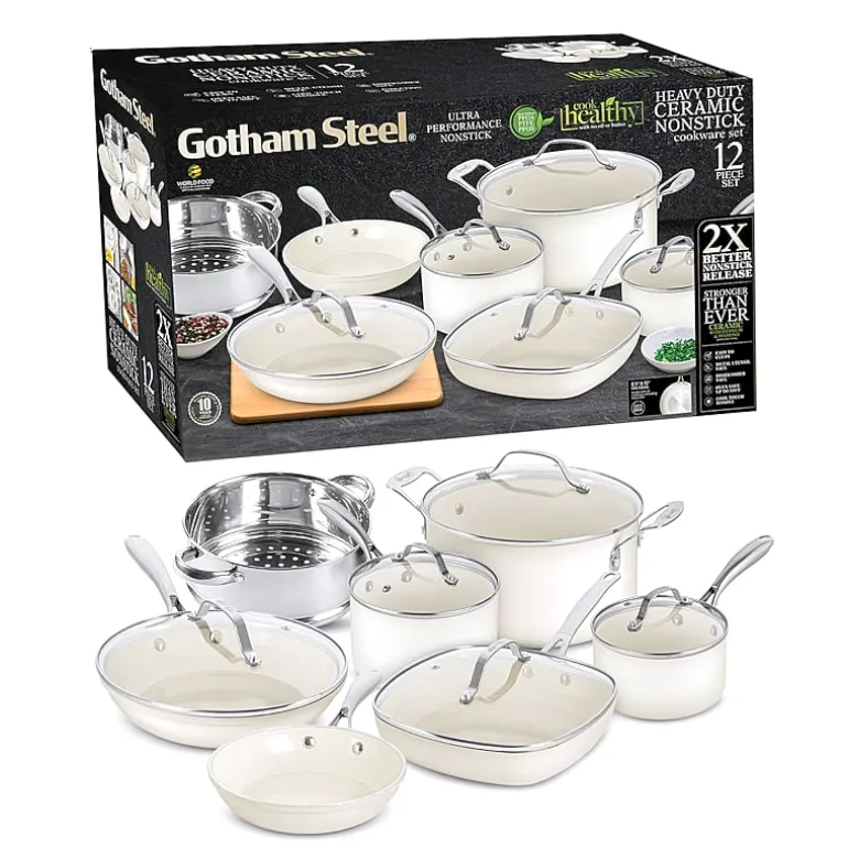 Gotham Steel Ultra Stay Cool Handles 12-pc. Non-Stick Cookware Set