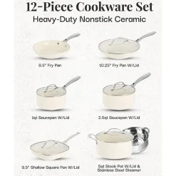 Gotham Steel Ultra Stay Cool Handles 12-pc. Non-Stick Cookware Set