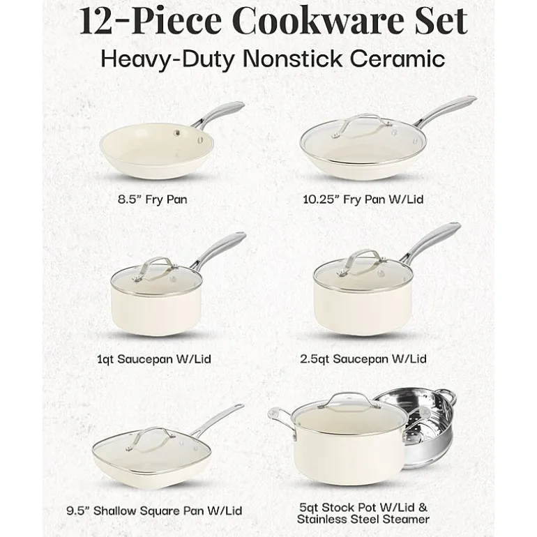 Gotham Steel Ultra Stay Cool Handles 12-pc. Non-Stick Cookware Set