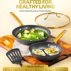 Granitestone Armor Max Gold Aluminum 14-pc. Non-Stick Cookware Set