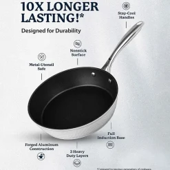 Granitestone Charleston Collection Hammered 15-pc. Non-Stick Cookware Set