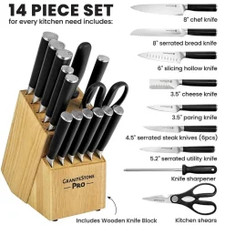 Granitestone 15-pc. Knife Block Set