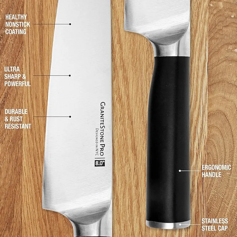 Granitestone 15-pc. Knife Block Set