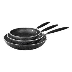 Granitestone 3-pc. Nonstick Fry Pan Set With Rubber Grip Handles