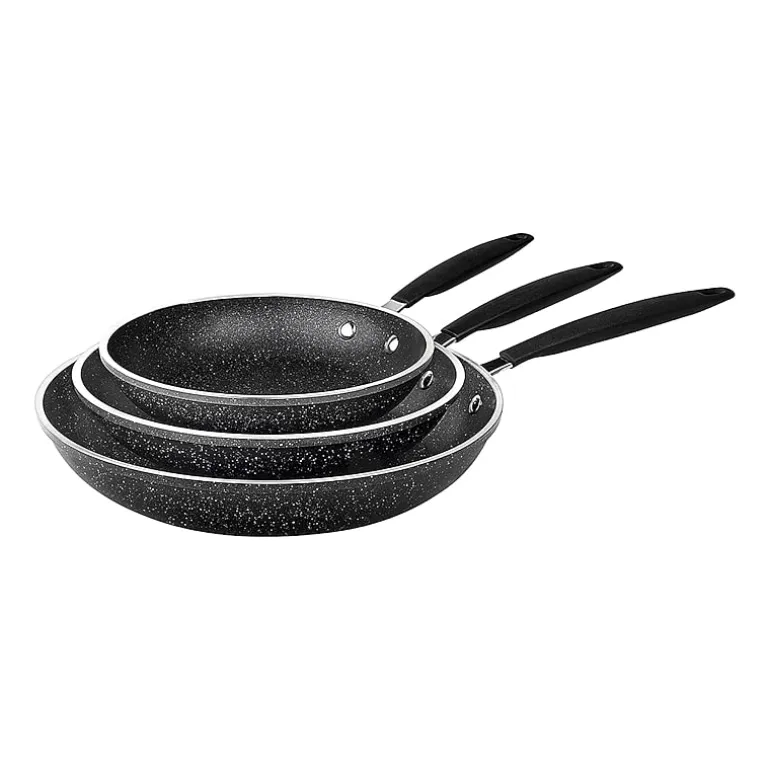 Granitestone 3-pc. Nonstick Fry Pan Set With Rubber Grip Handles